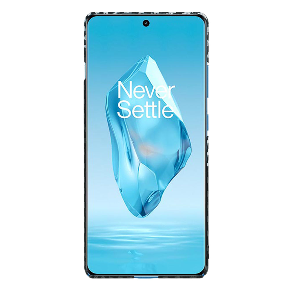 Deksel for OnePlus 12R, Techsuit, Carbonite FiberShell, Svart Grå