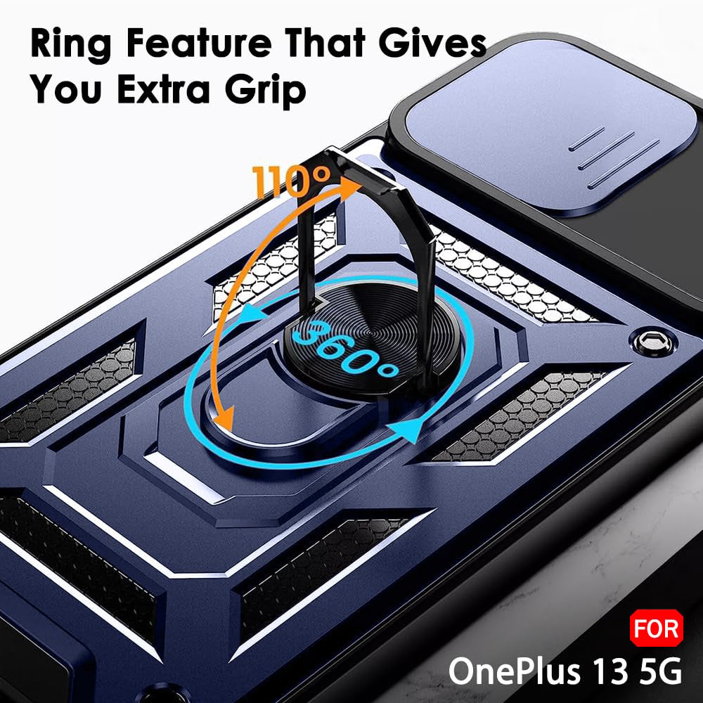 Deksel for OnePlus 13, Techsuit, CamShield, Blå