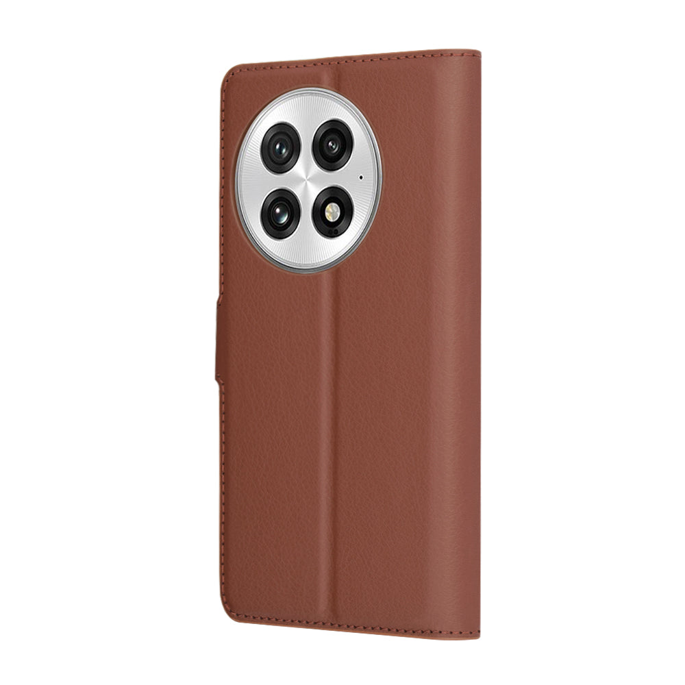 Deksel til OnePlus 13, Techsuit, Leather Folio, Brun