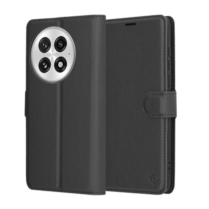 Deksel for OnePlus 13, Techsuit, Leather Folio, Svart