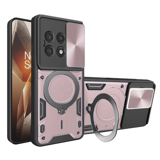 Deksel til OnePlus 13R, Techsuit, CamGuard Pro, Rosa Gull