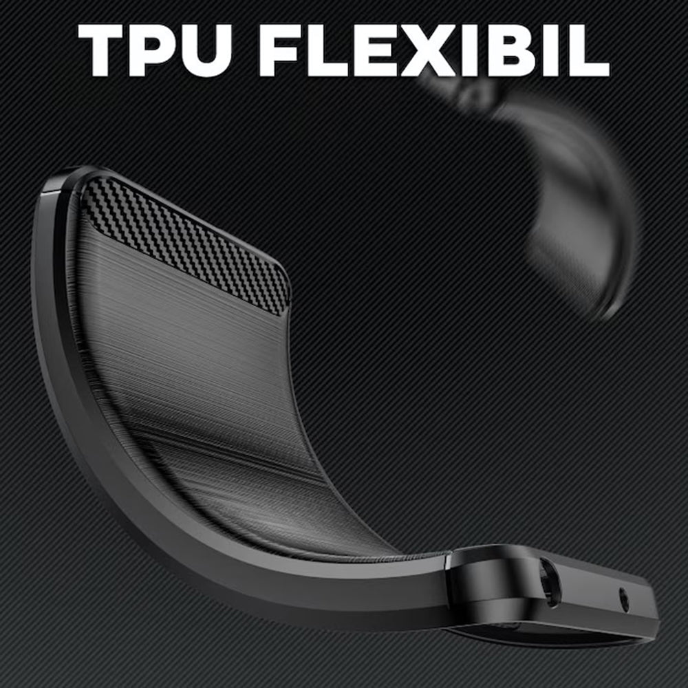 Deksel til OnePlus 13R, Techsuit, Karbon, Svart