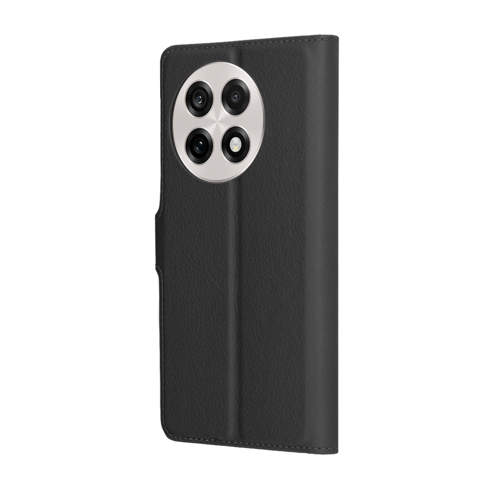 Deksel for OnePlus 13R, Techsuit, Leather Folio, Svart