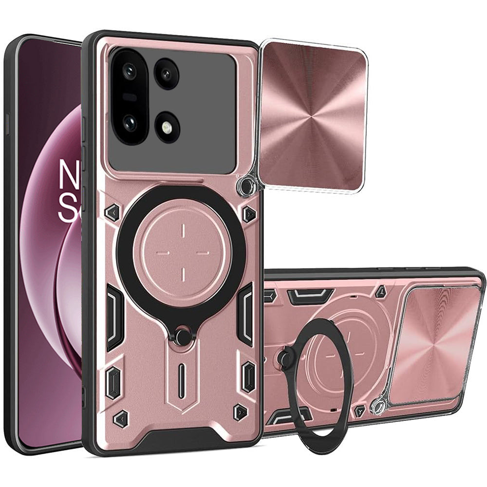 Deksel for OnePlus 15, Techsuit, CamGuard Pro, Roségull