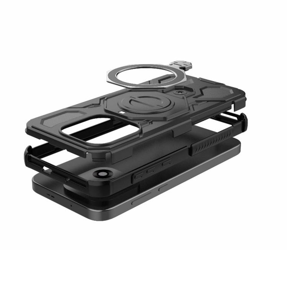 Deksel for OnePlus 15, Techsuit, Carbon Shield Pro, Svart