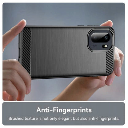 Deksel for OnePlus 15R, Techsuit, Karbon, Svart