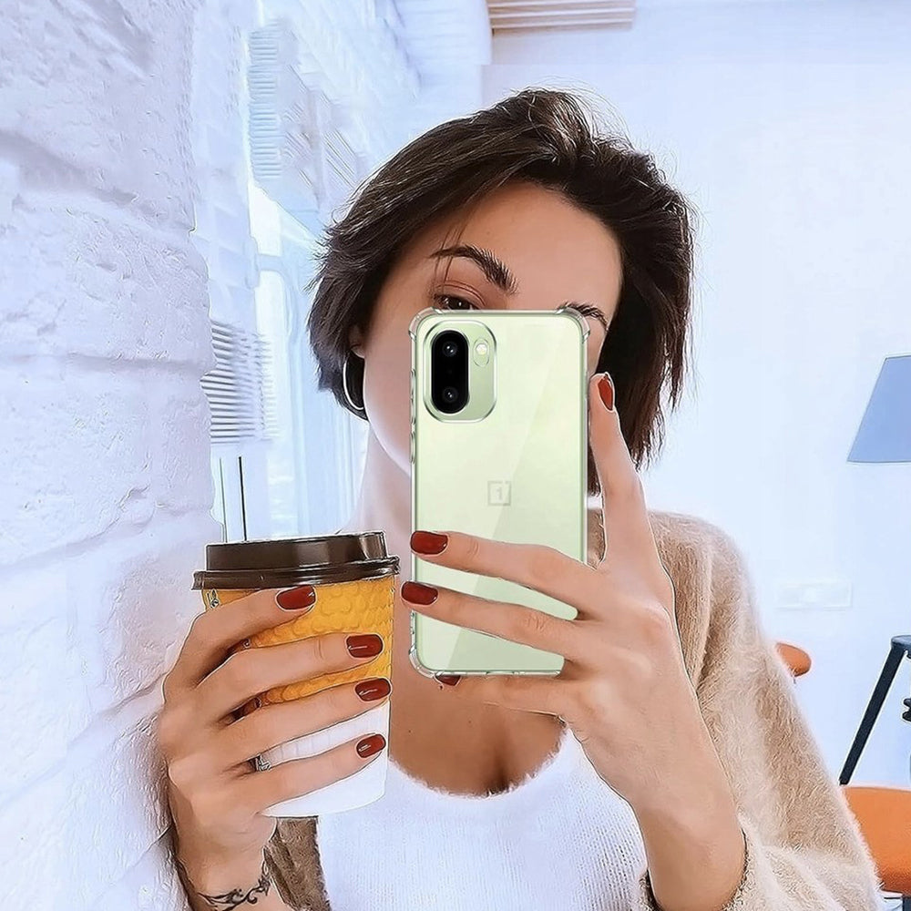 Deksel for OnePlus 15R, Techsuit, Støtsikker Klar, Gjennomsiktig