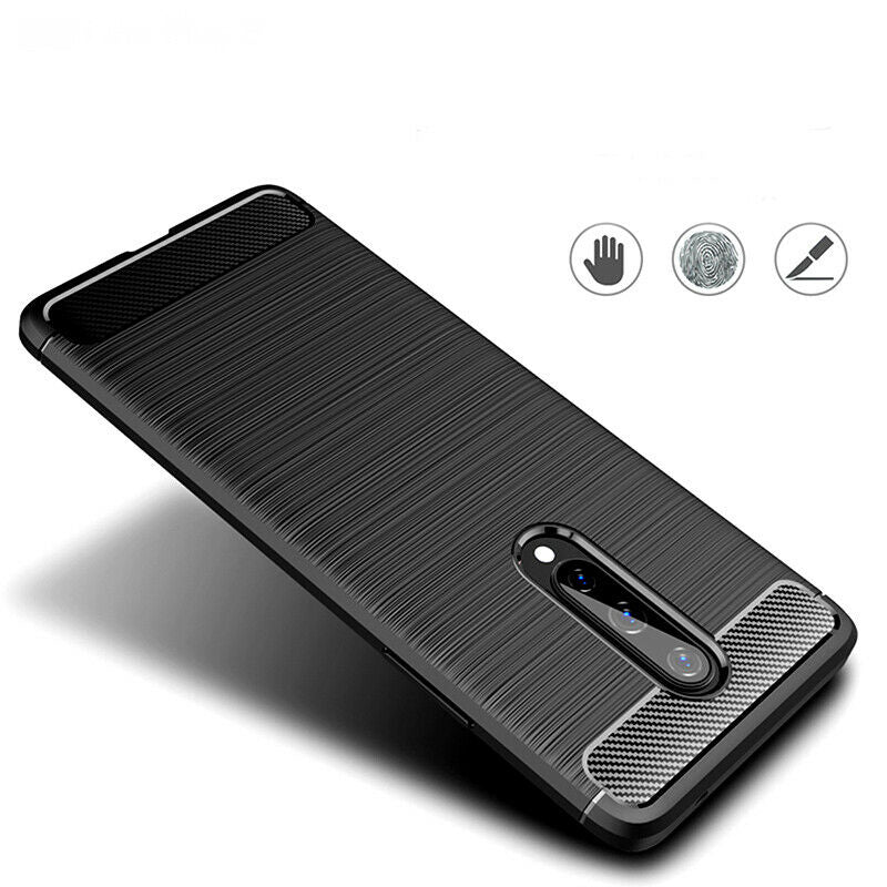 Deksel til OnePlus 8, Techsuit, Karbon, Svart