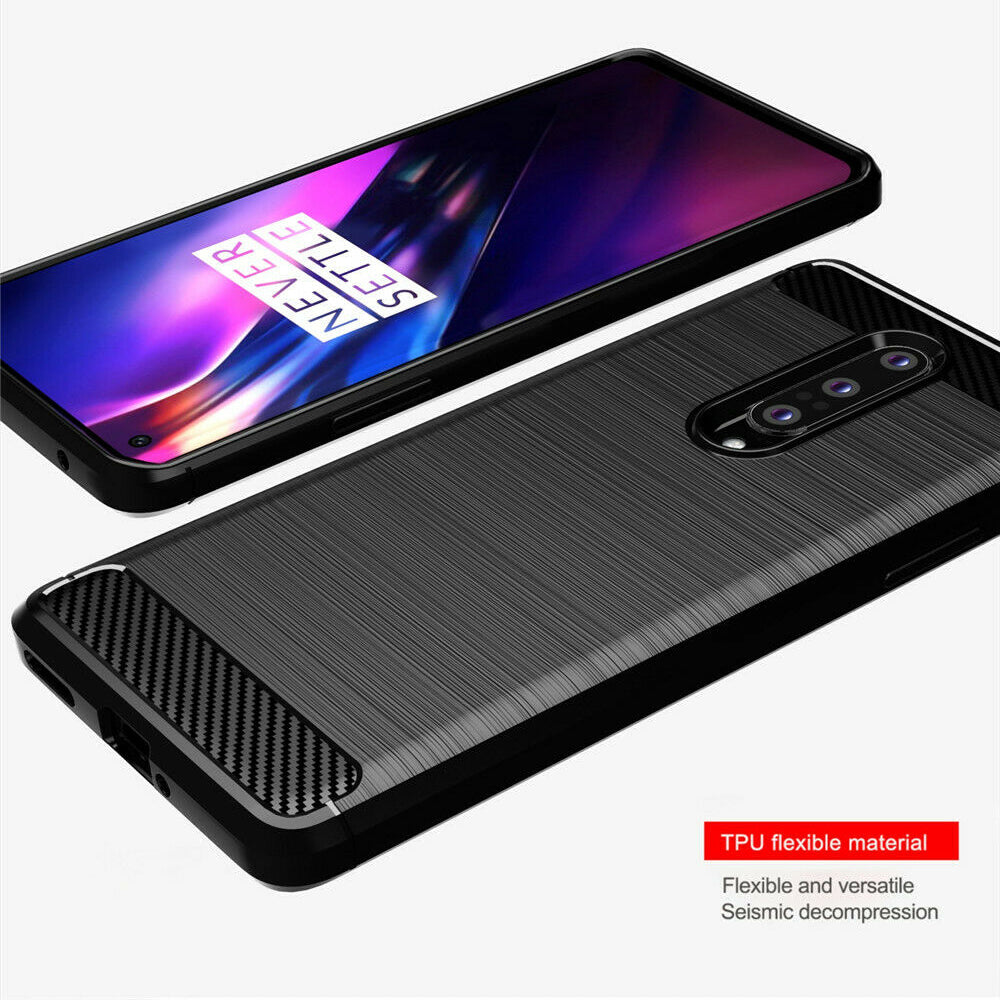 Deksel til OnePlus 8, Techsuit, Karbon, Svart