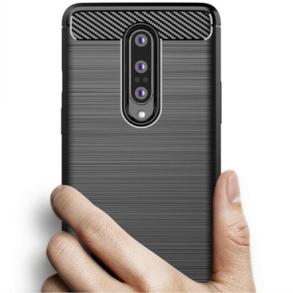 Deksel til OnePlus 8, Techsuit, Karbon, Svart