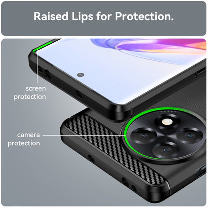 Deksel for OnePlus Ace 2 / 11R, Techsuit, Karbon, Svart