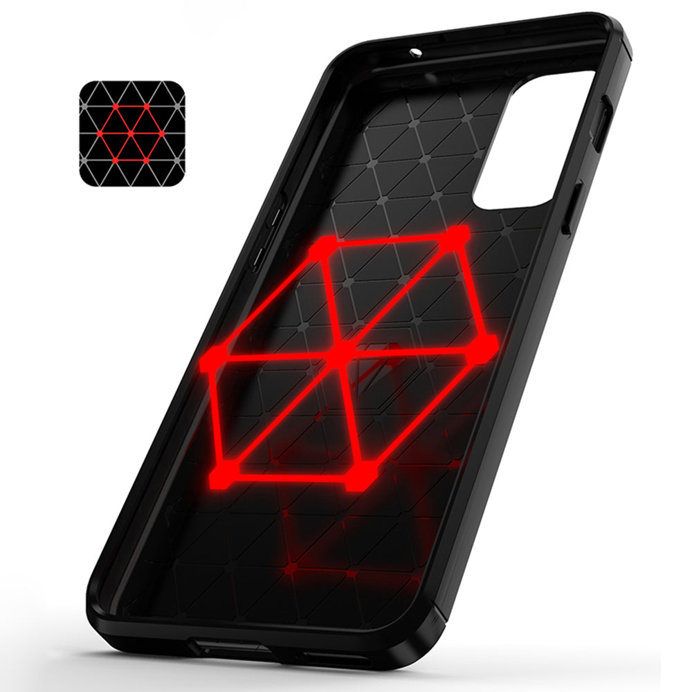 Deksel til OnePlus Nord 2 5G, Techsuit, Karbon, Svart
