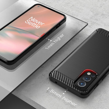 Deksel til OnePlus Nord 2 5G, Techsuit, Karbon, Svart