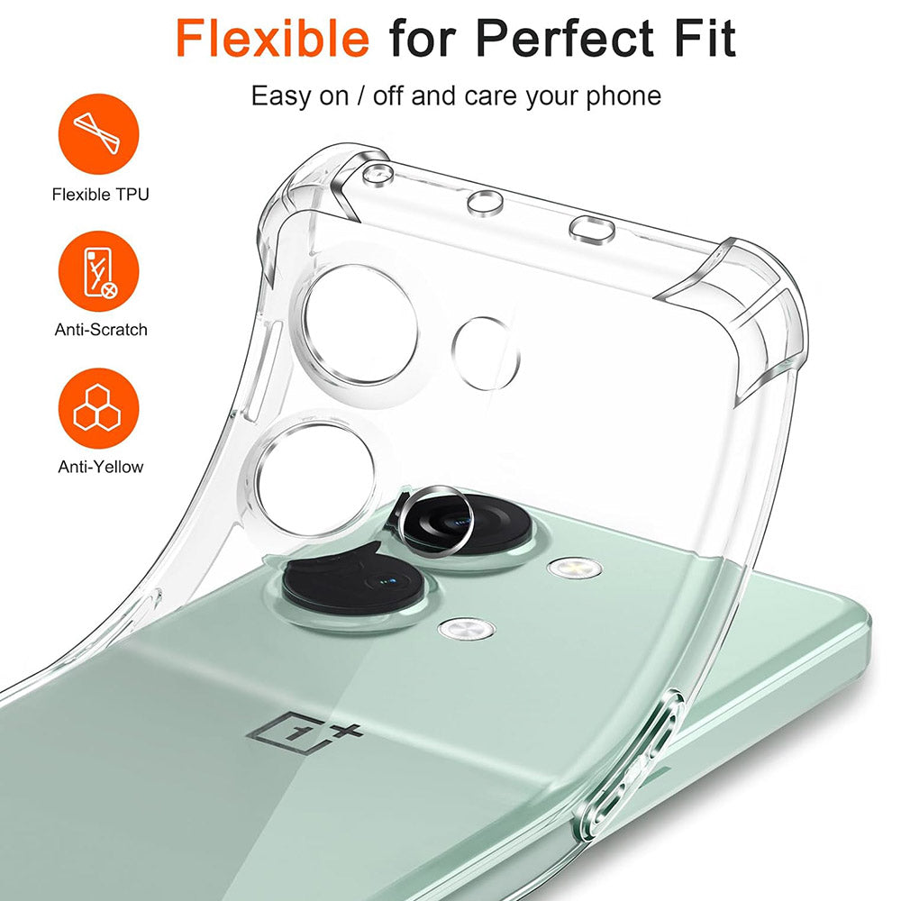 Deksel til OnePlus Nord 3, Techsuit, Støtsikker Klar, Transparent