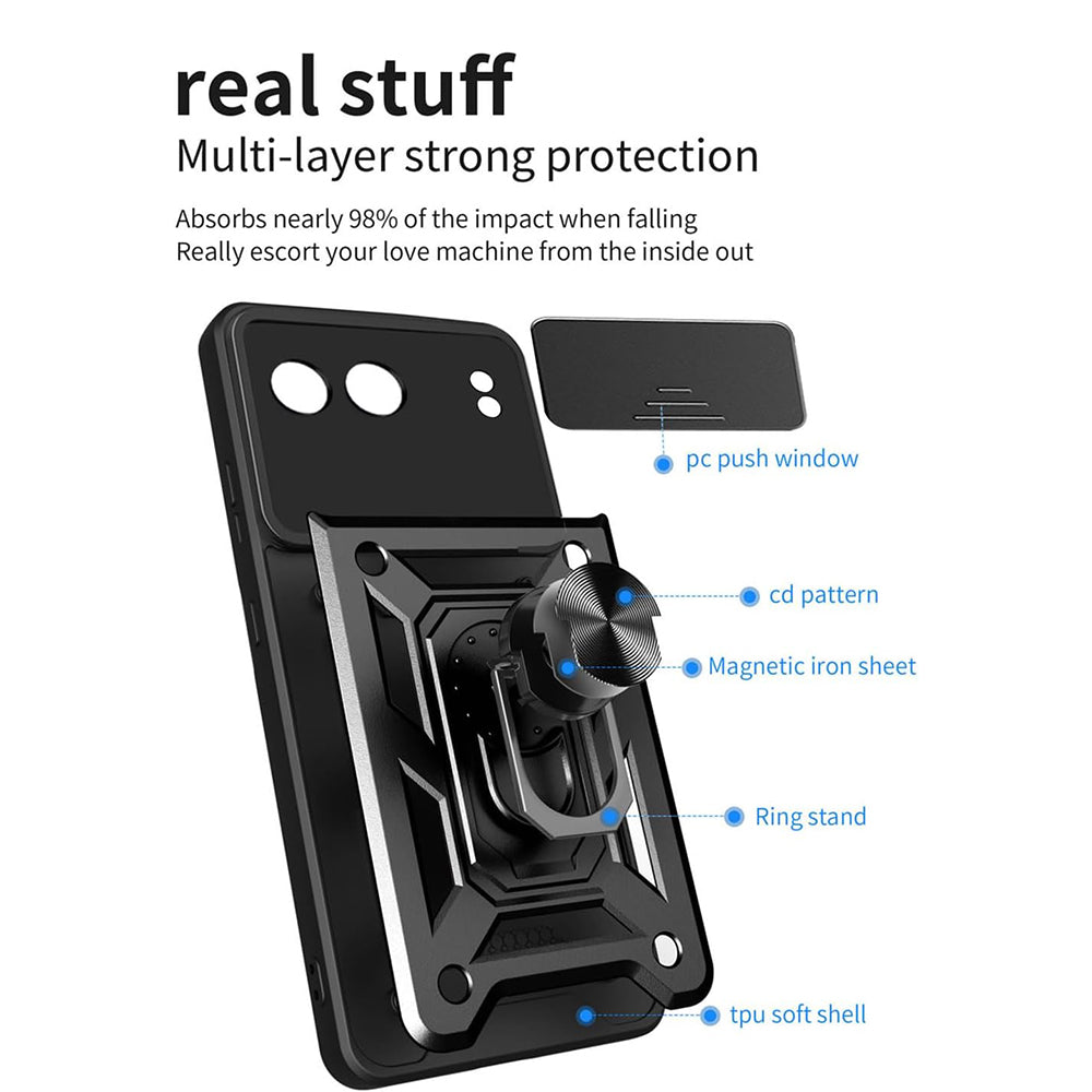 Deksel til OnePlus Nord 4, Techsuit, CamShield, Svart