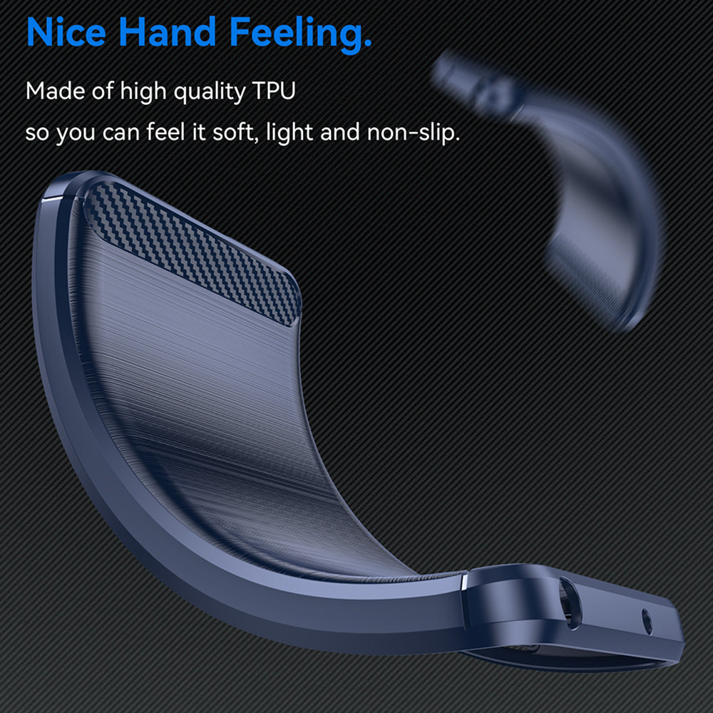 Deksel for OnePlus Nord 4, Techsuit, Karbon, Blå