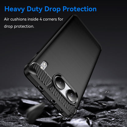 Deksel til OnePlus Nord 4, Techsuit, Karbon, Svart