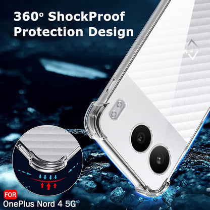Deksel for OnePlus Nord 4, Techsuit, Støtsikker Klar, Transparent