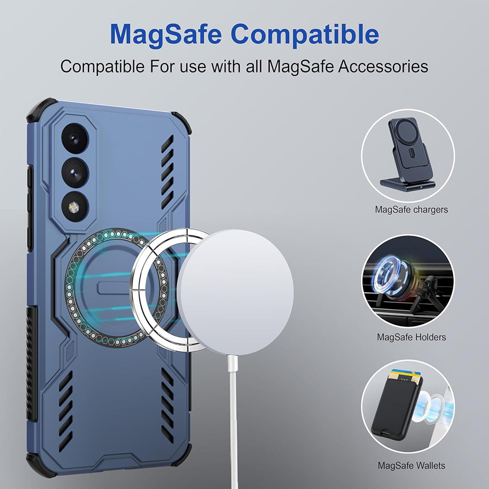 MagSafe-deksel for OnePlus Nord 5, Techsuit, ArmorMag, Blå