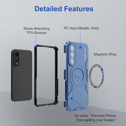 MagSafe-deksel for OnePlus Nord 5, Techsuit, ArmorMag, Blå