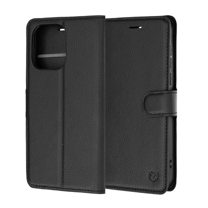 Deksel for OnePlus Nord 6, Techsuit, Leather Folio, Svart