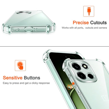 Deksel for OnePlus Nord 6, Techsuit, Shockproof Clear, Gjennomsiktig