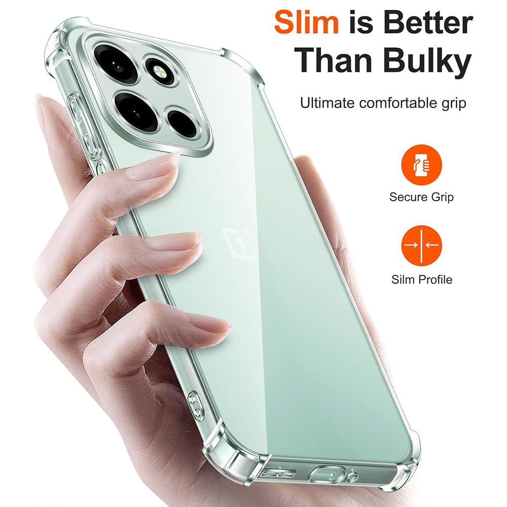 Deksel for OnePlus Nord 6, Techsuit, Shockproof Clear, Gjennomsiktig