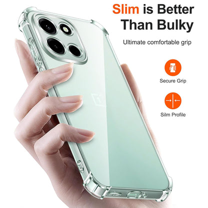 Deksel for OnePlus Nord 6, Techsuit, Shockproof Clear, Gjennomsiktig