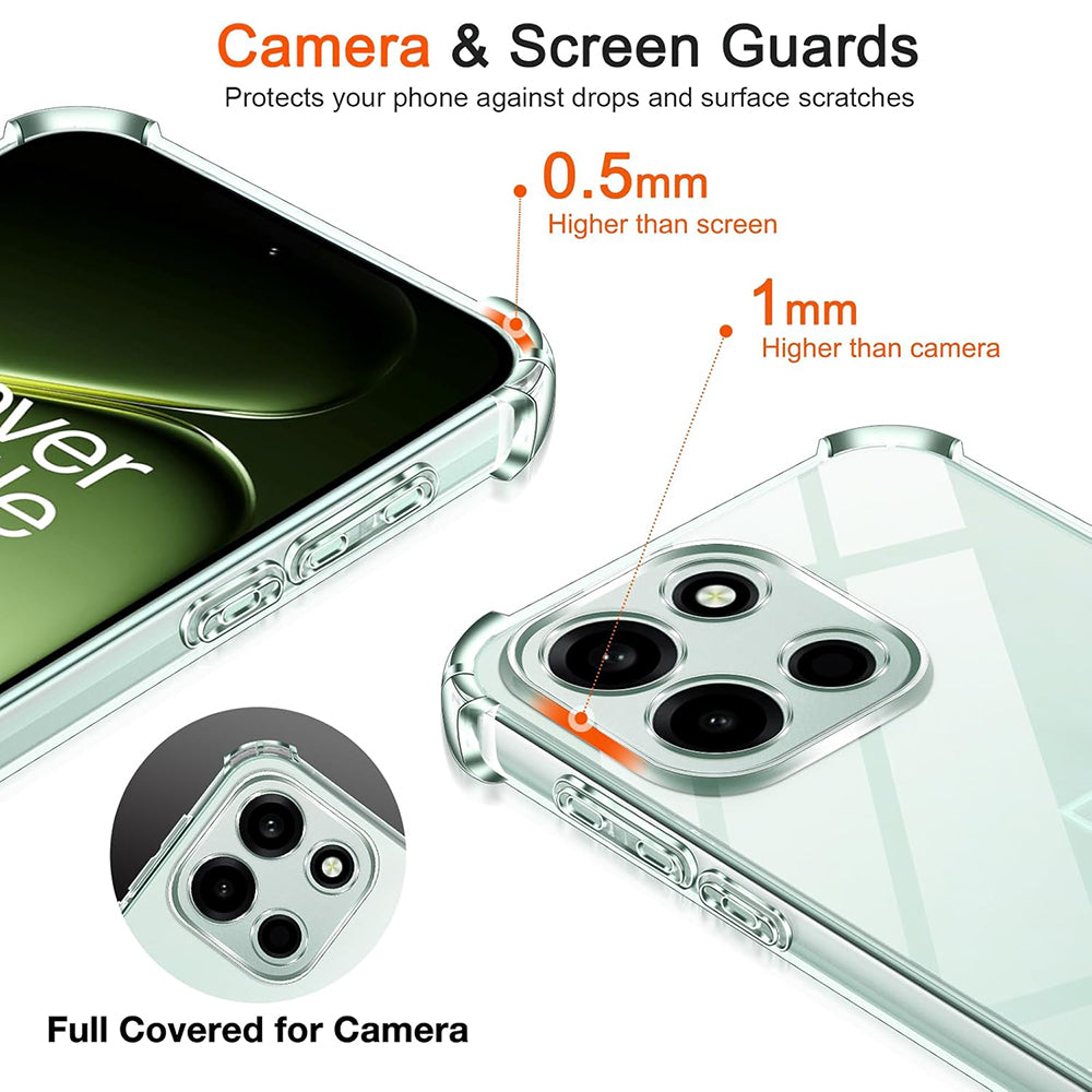 Deksel for OnePlus Nord 6, Techsuit, Shockproof Clear, Gjennomsiktig