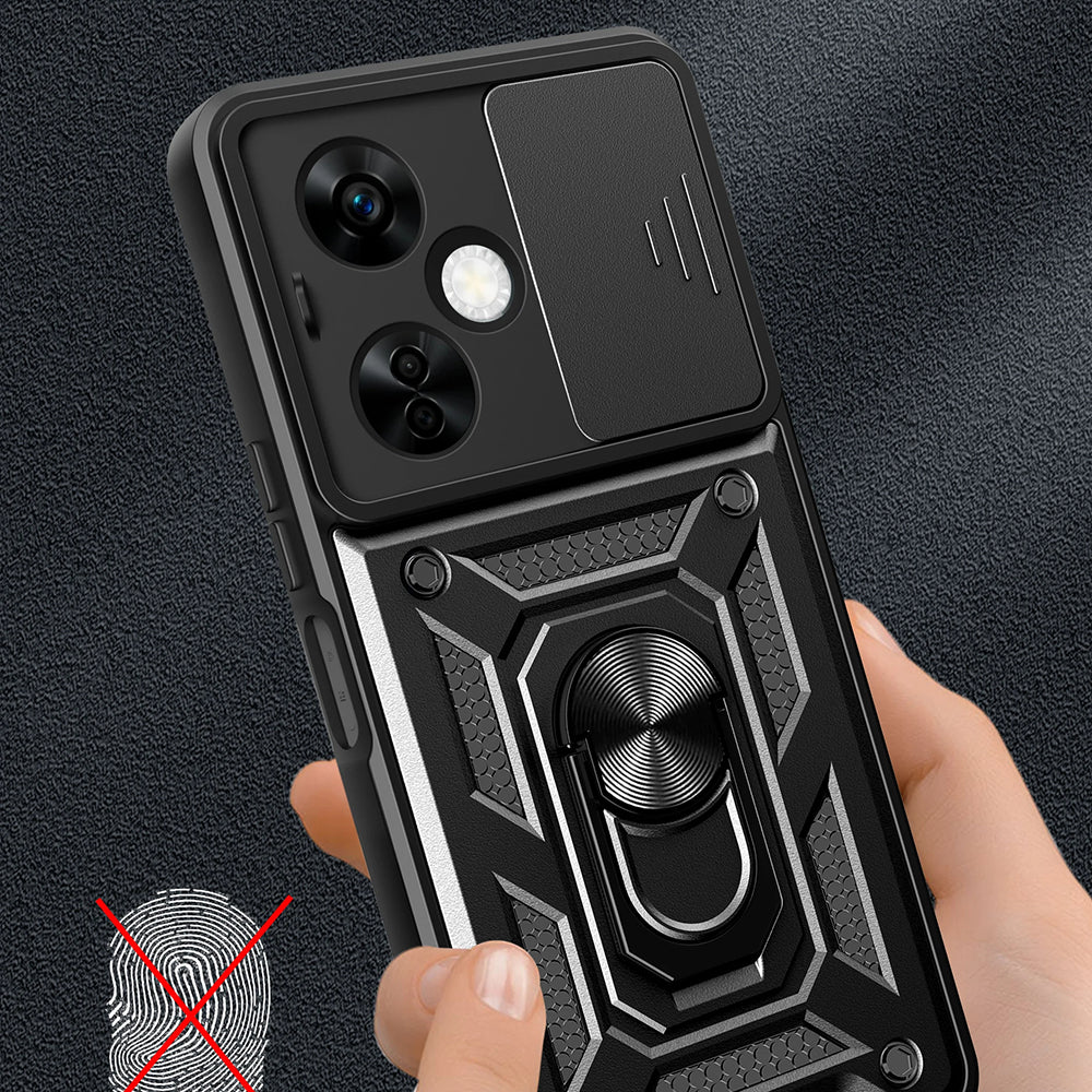 Deksel for OnePlus Nord CE 3 Lite, Techsuit, CamShield, Svart
