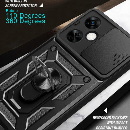 Deksel for OnePlus Nord CE 3 Lite, Techsuit, CamShield, Svart