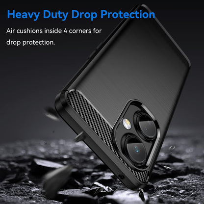 Deksel til OnePlus Nord CE 3 Lite, Techsuit, Karbon, Svart