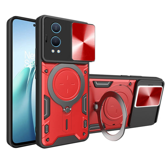 Deksel til OnePlus Nord CE4 Lite, Techsuit, CamGuard Pro, Rød