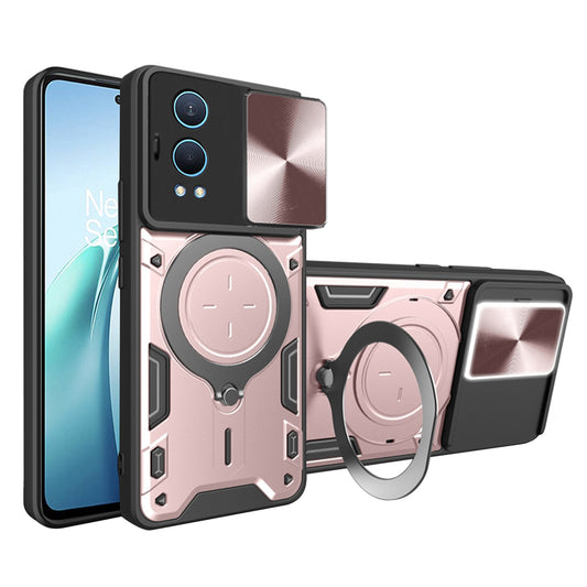 Deksel for OnePlus Nord CE4 Lite, Techsuit, CamGuard Pro, Rosa Gull