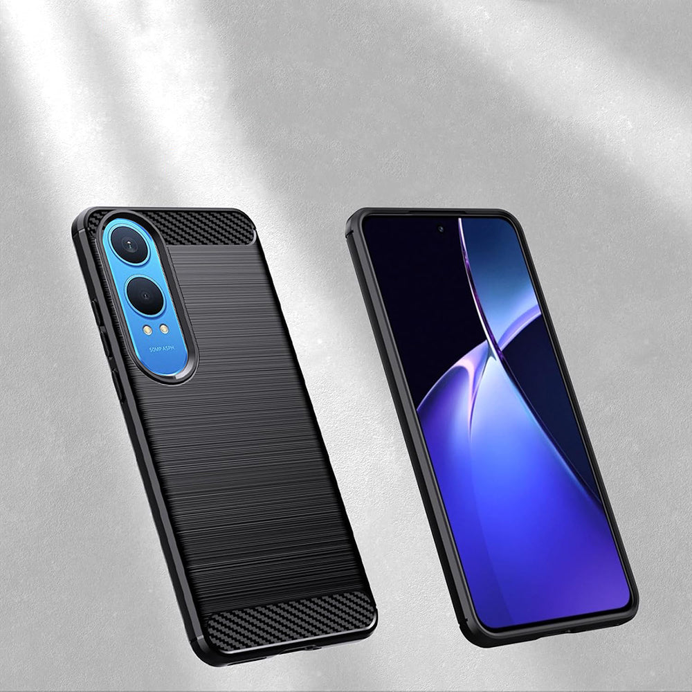 Deksel for OnePlus Nord CE4 Lite, Techsuit, Karbon, Svart