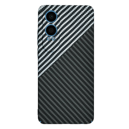Deksel for OnePlus Nord CE4 Lite, Techsuit, Carbonite FiberShell, Svart Grå