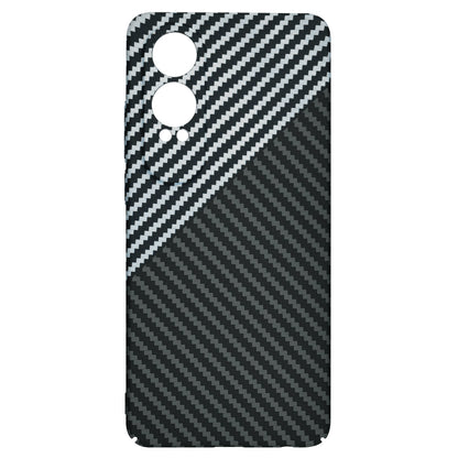 Deksel for OnePlus Nord CE4 Lite, Techsuit, Carbonite FiberShell, Svart Grå