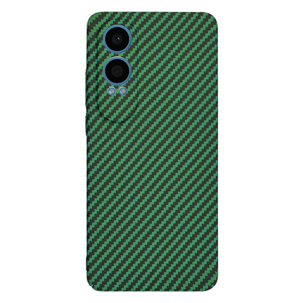 Deksel for OnePlus Nord CE4 Lite, Techsuit, Carbonite FiberShell, Grønn