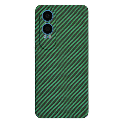 Deksel for OnePlus Nord CE4 Lite, Techsuit, Carbonite FiberShell, Grønn