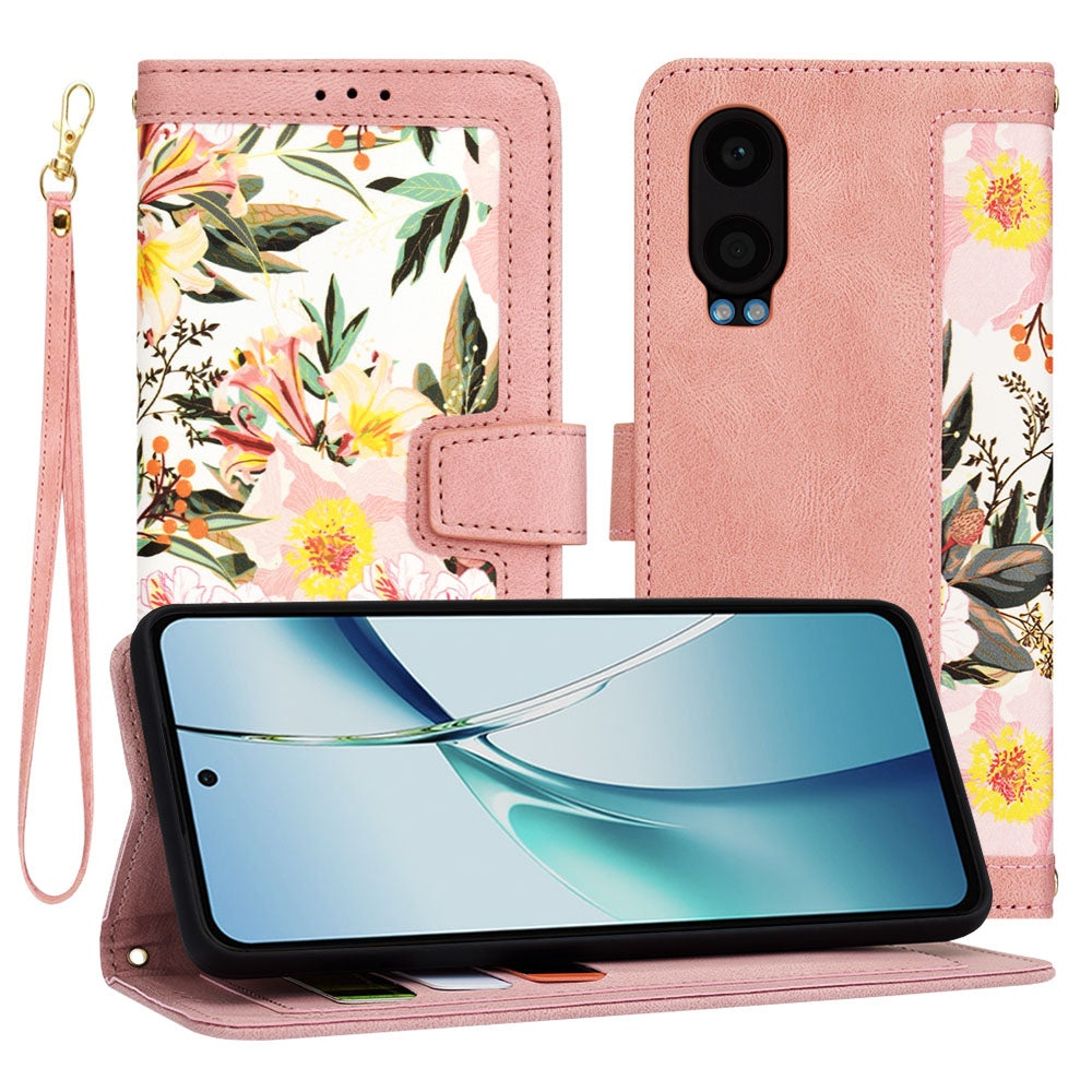 Deksel til OnePlus Nord CE4 Lite, Techsuit, FlipCraft, Rosa