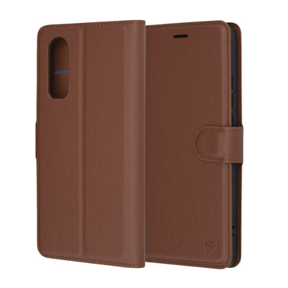 Deksel for OnePlus Nord CE4 Lite, Techsuit, Leather Folio, Brun