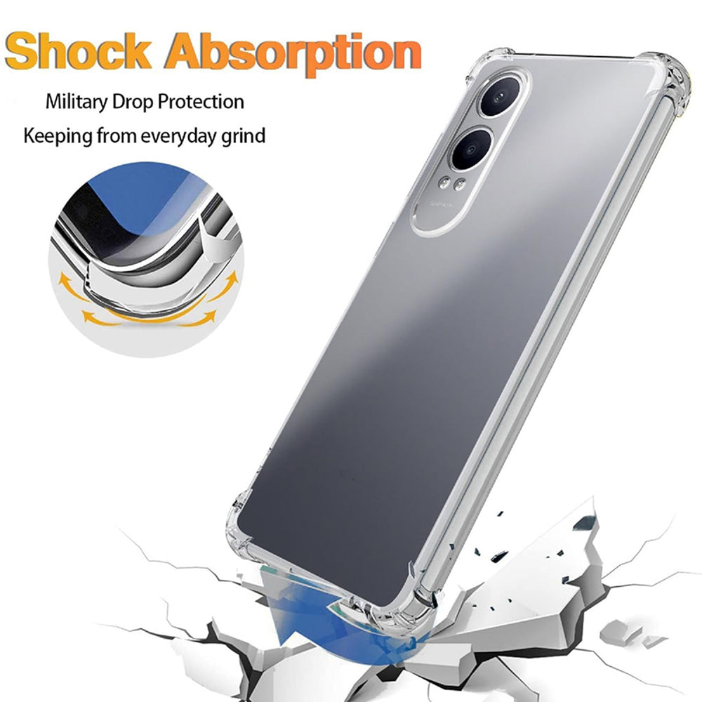 Deksel for OnePlus Nord CE4 Lite, Techsuit, Støtsikker Klar, Transparent