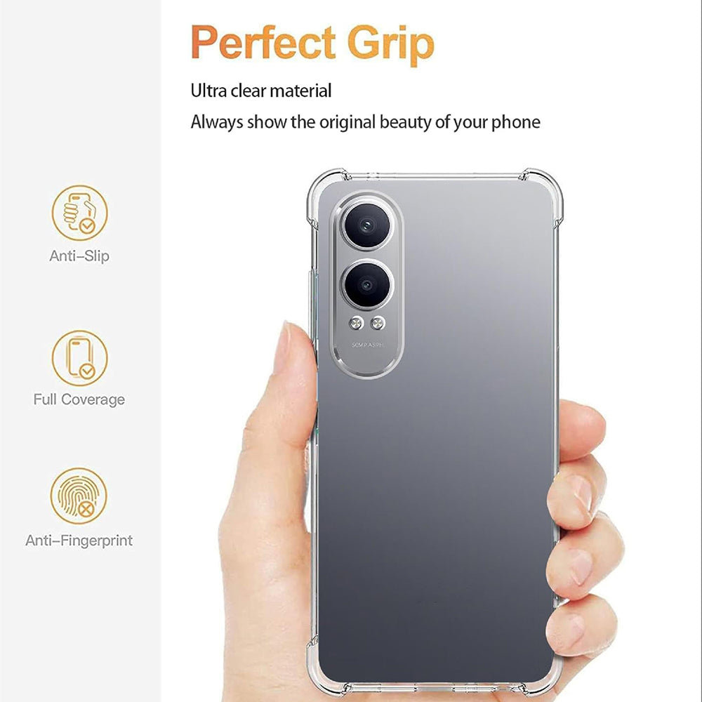Deksel for OnePlus Nord CE4 Lite, Techsuit, Støtsikker Klar, Transparent
