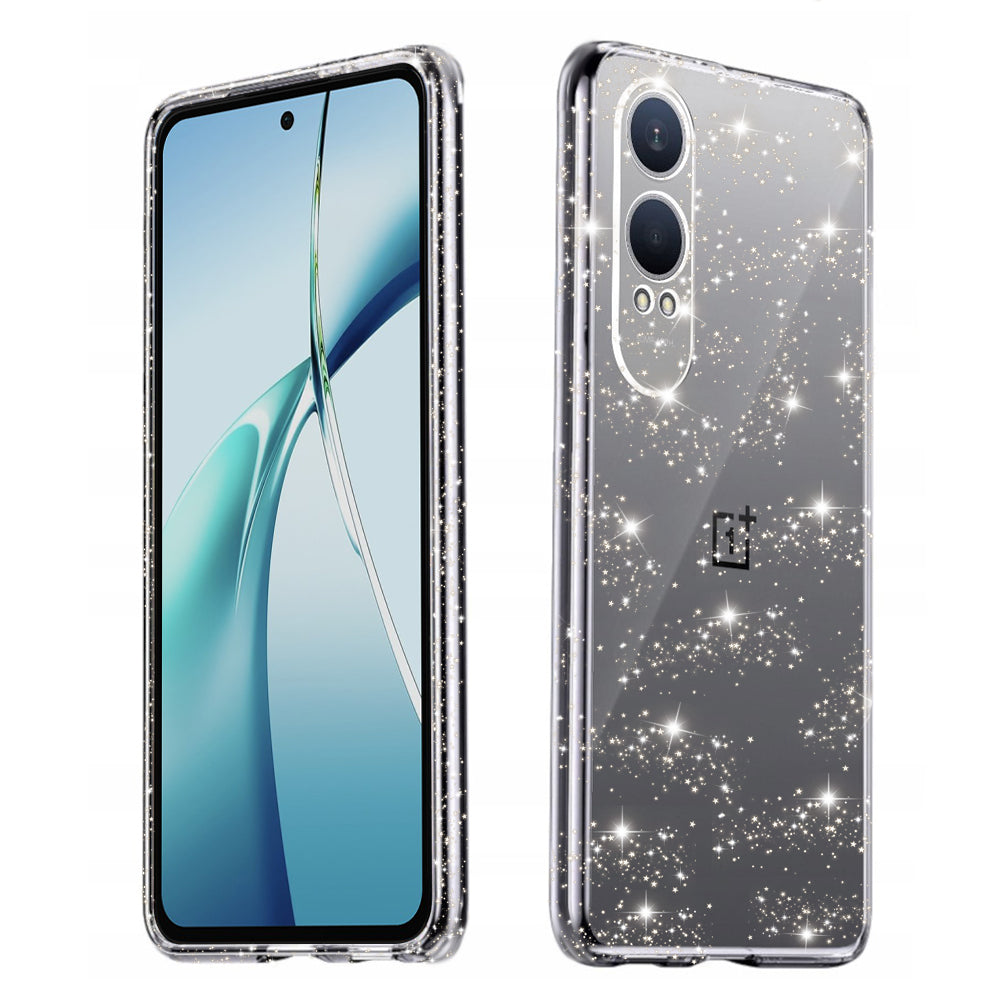 Deksel for OnePlus Nord CE4 Lite, Techsuit, SparkleSkin, Transparent