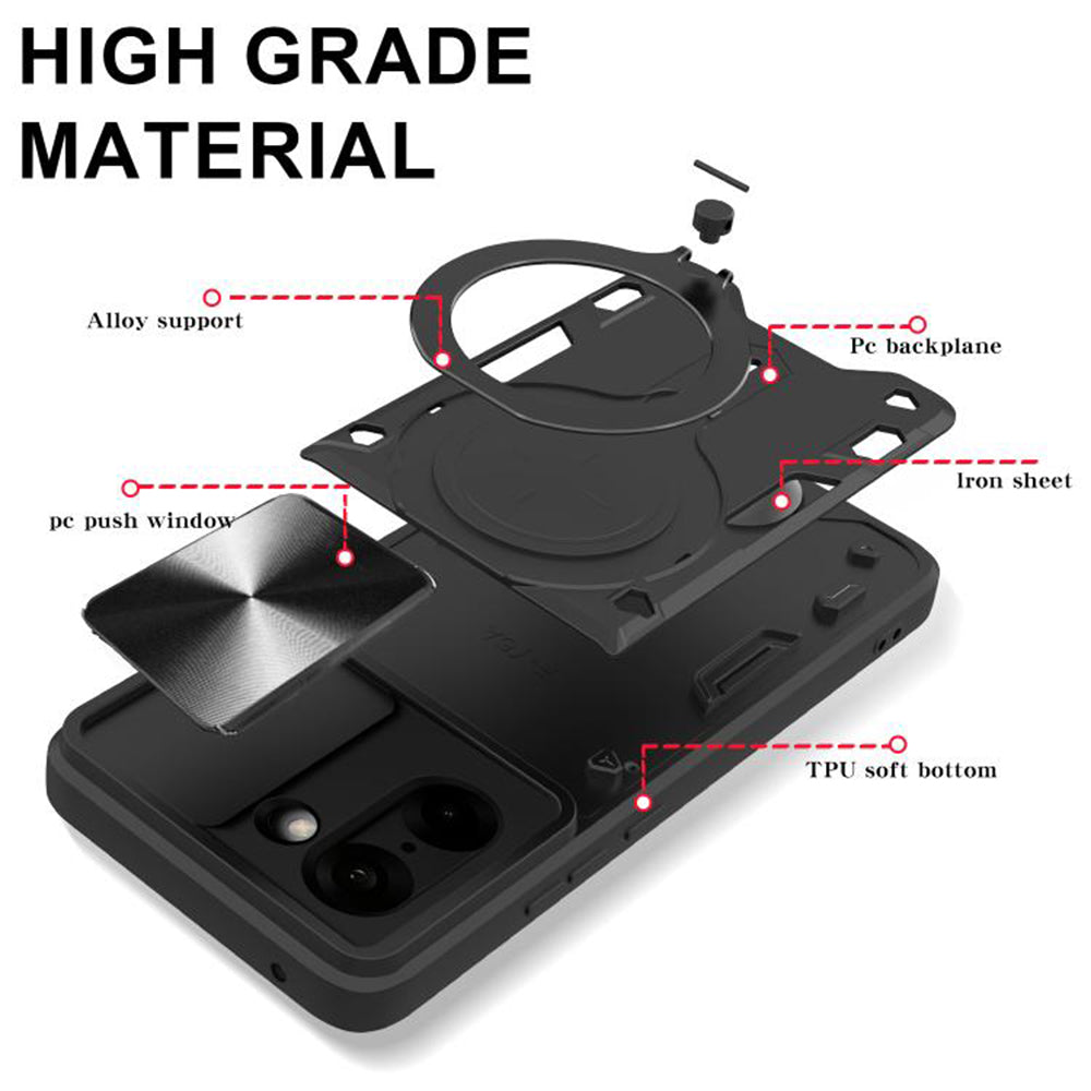 Deksel for OnePlus Nord CE5, Techsuit, CamGuard Pro, Svart