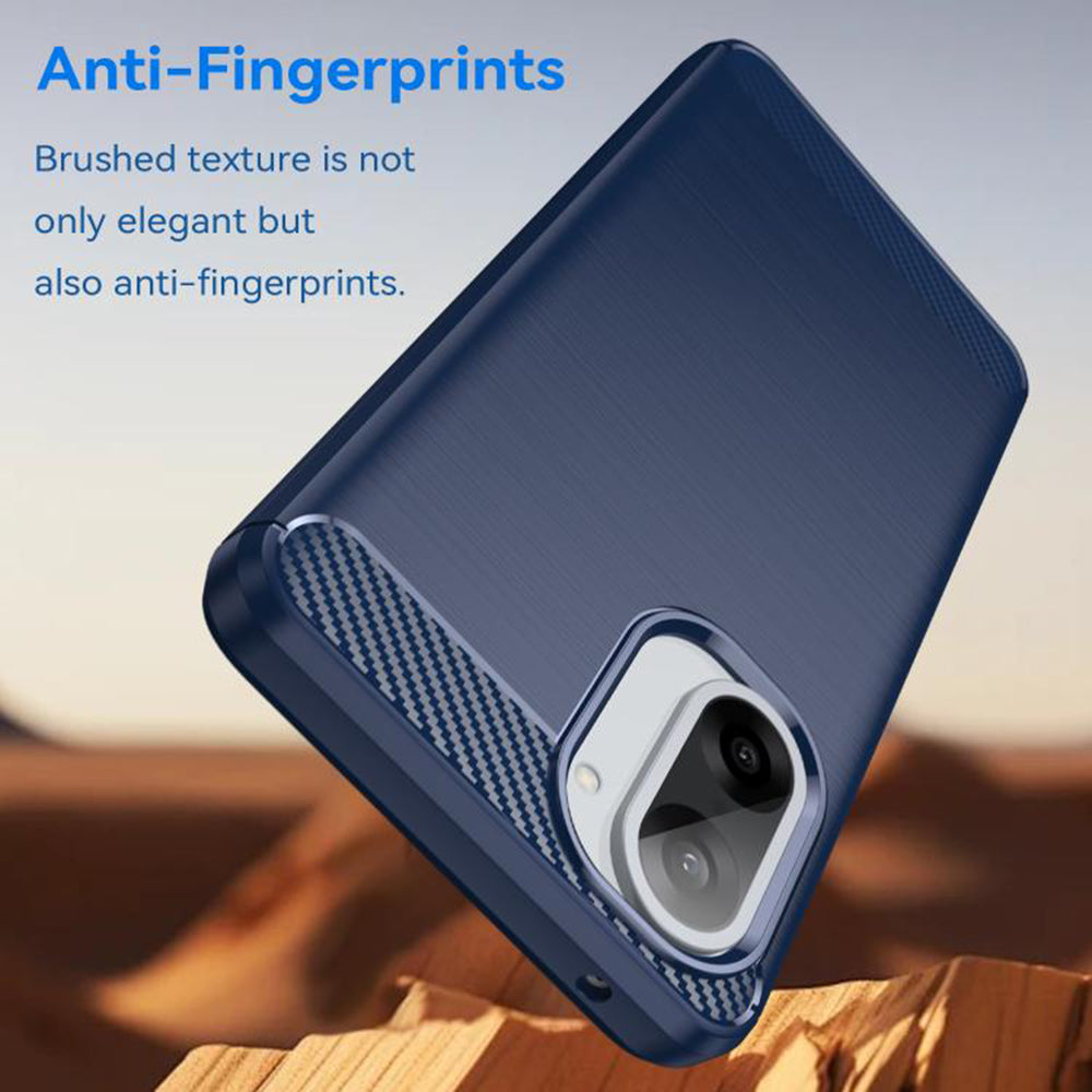 Deksel for OnePlus Nord CE5, Techsuit, Karbon, Blå