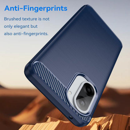 Deksel for OnePlus Nord CE5, Techsuit, Karbon, Blå