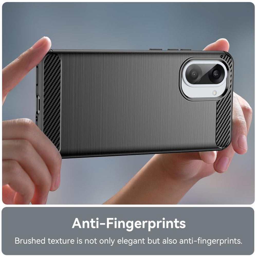 Deksel for OnePlus Nord CE5, Techsuit, Karbon, Svart