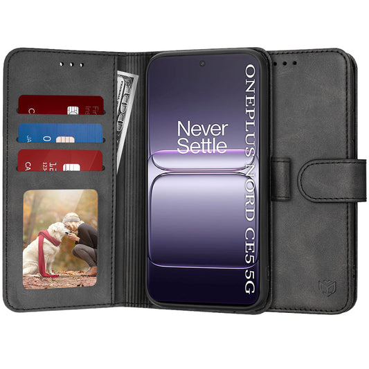 Deksel for OnePlus Nord CE5, Techsuit, Diary Book, Svart