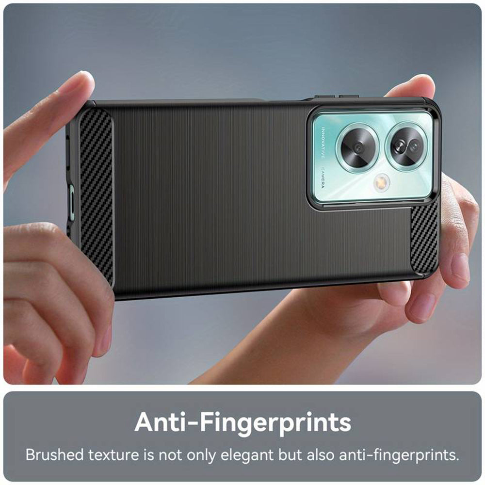 Deksel til OnePlus Nord N30 SE / Oppo A79, Techsuit, Karbon, Svart